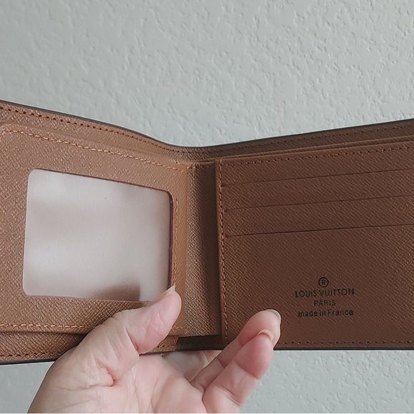 Brand new upcycled Louis Vuitton Dark Brown Monogram wallet no box upcycled - Picture 2 of 3